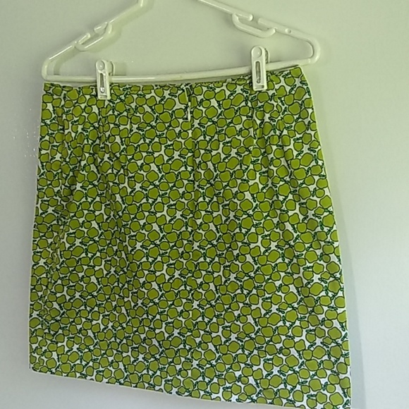 Jennifer Reale Design Green Apple Print Skirt - Picture 2 of 4